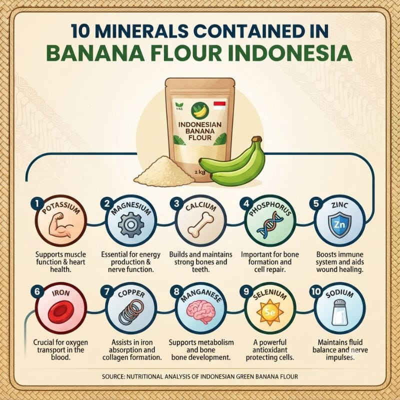 10 Minerals Contained in Banana Flour Indonesia