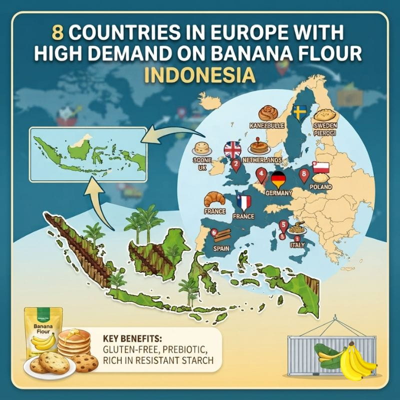 8 Countries in Europe With High Demand on Banana Flour Indonesia (1)